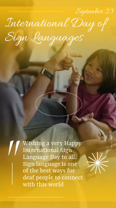 International Day Of Sign Languages Template | PosterMyWall