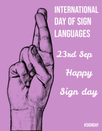 International Day of Sign Languages Template | PosterMyWall