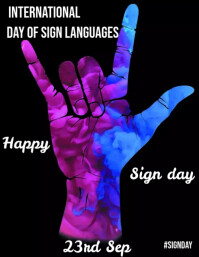 International Day of Sign Languages Template | PosterMyWall