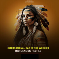International Day Of World Indigenous Peoples Publicación de Instagram template