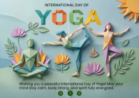 International Day of Yoga A6 template