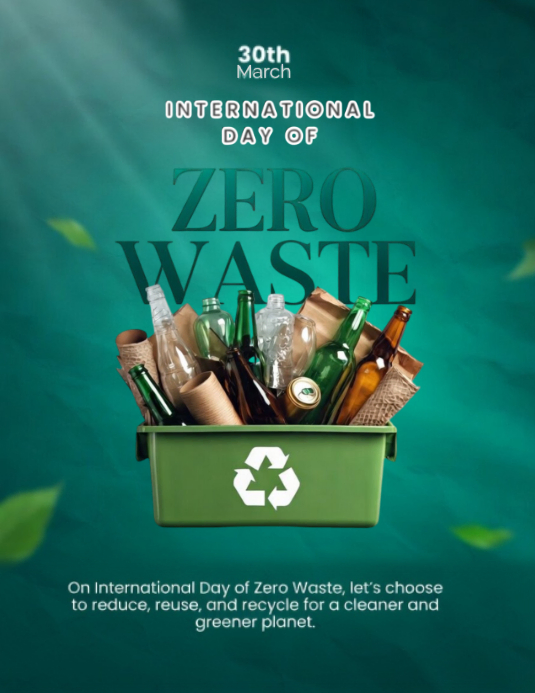 International Day of Zero Waste Flyer Template | PosterMyWall