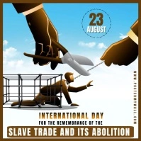 International day slave trade Instagram Post template
