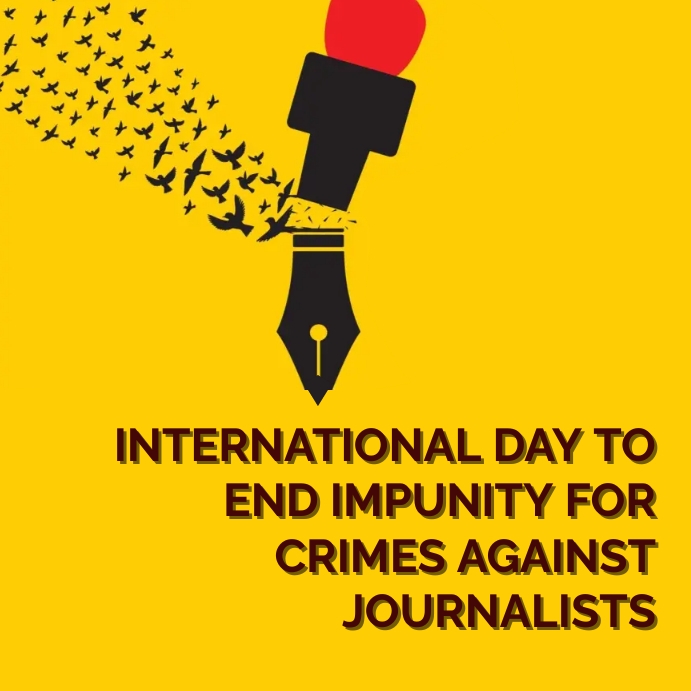 INTERNATIONAL DAY TO END IMPUNITY FOR CRIMES Template | PosterMyWall