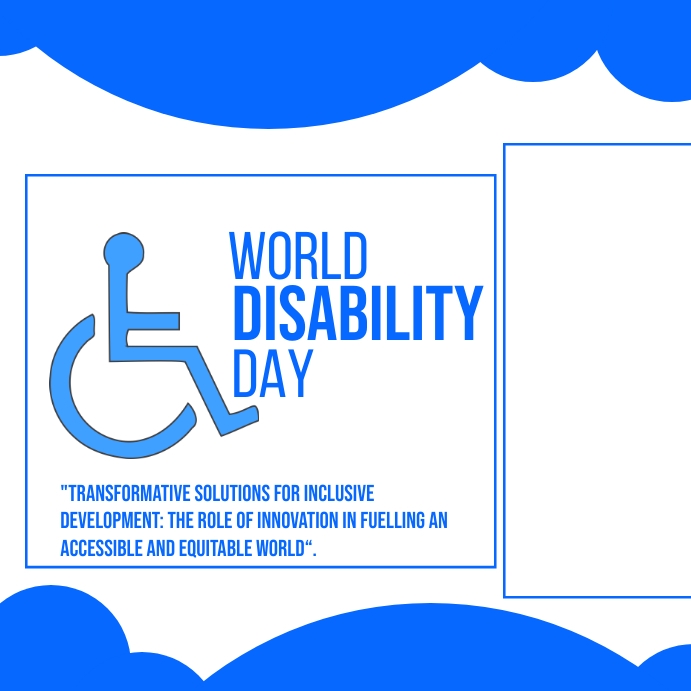 INTERNATIONAL DISABILITY DAY Template | PosterMyWall