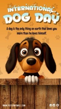International Dog Day Instagram Story template