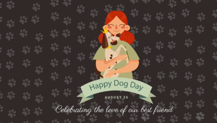 Header With Dogs Plantilla de International Dogs Day Blog Header | PosterMyWall