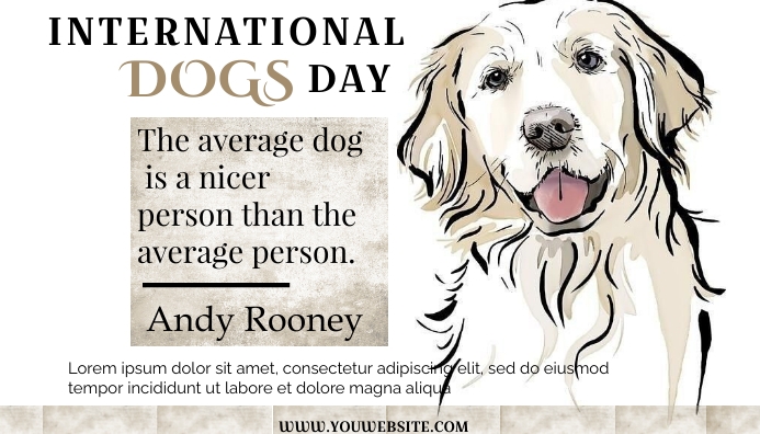 Header With Dogs international dogs day BLOG HEADER Template ( | PosterMyWall
