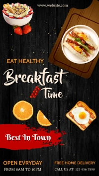 International egg day, healthy food,breakfas Instagram Story template