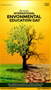 International Environmental Education Day Ad Instagram Story template