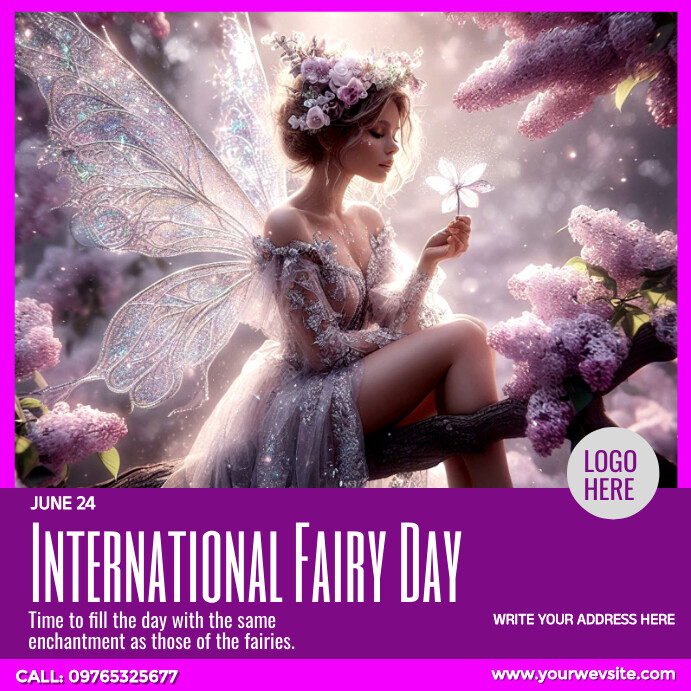 International Fairy Day Instagram Post template