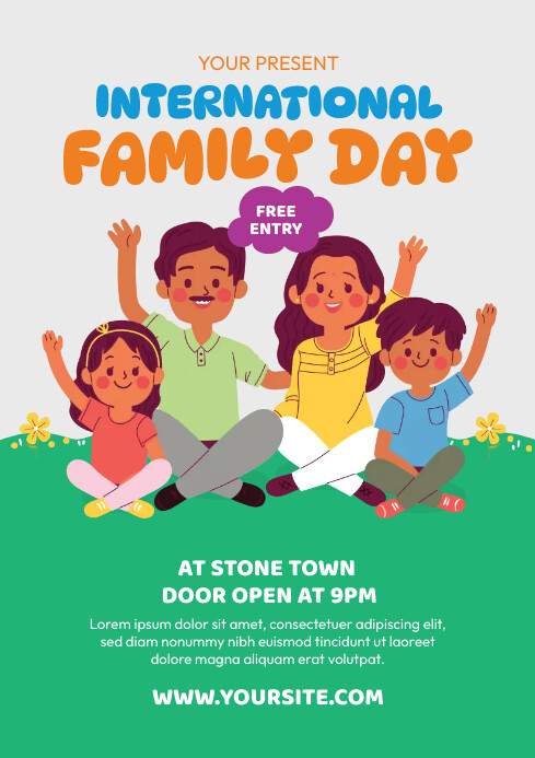 Image 7 for Family Day Flyer Template