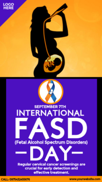 International FASD Day Design Instagram-verhaal template