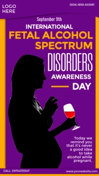 Fetal Alcohol Spectrum Disorders Awareness template
