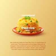 Fried Rice Post Design National Nut Day Post Template | PosterMyWall