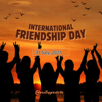 International friendship day Instagram Plasing template
