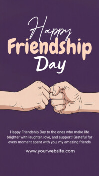 International Friendship Day Instagram Story template