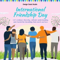 International Friendship Day Post template
