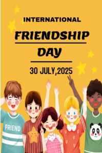 International friendship Day template 2025 Poster