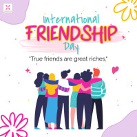 International Friendship Day Template Publicação no Instagram