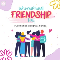 International Friendship Day Template โพสต์บน Instagram