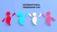 International frienship day Blog Header template