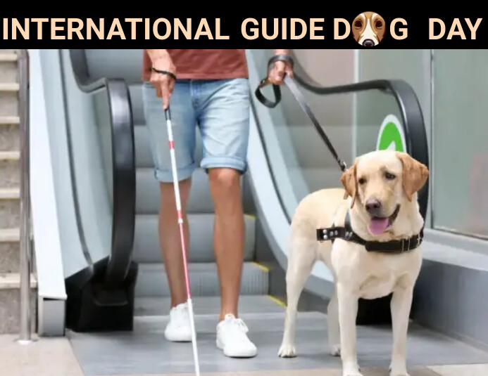 Plantilla de INTERNATIONAL GUIDE DOG DAY PosterMyWall International Guide Dog Day 2025 Celebration