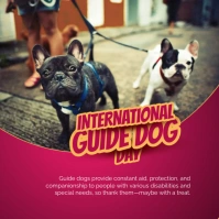 International Guide Dog Day Instagram Post template