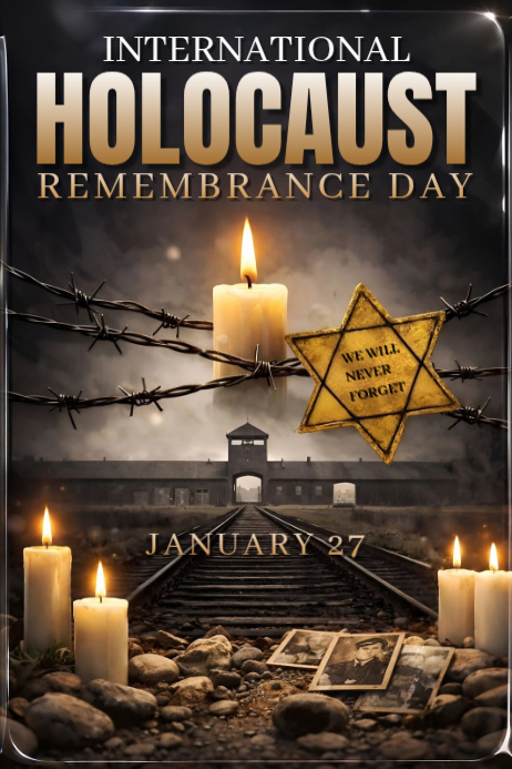 International Holocaust Remembrance Day Template | PosterMyWall