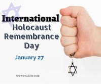 International Holocaust Remembrance Day 大矩形广告 template
