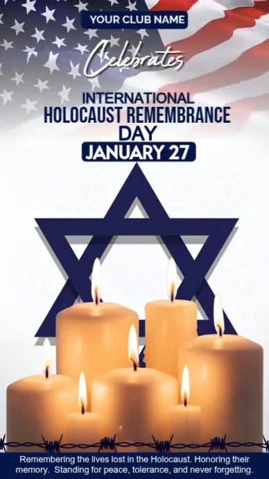 Holocaust Remembrance Day Template | PosterMyWall