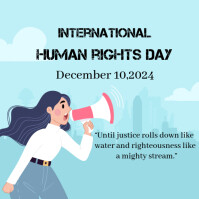 International human right day Instagram Post template