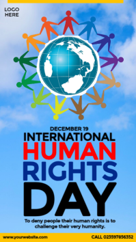 International Human Rights Day História do Instagram template