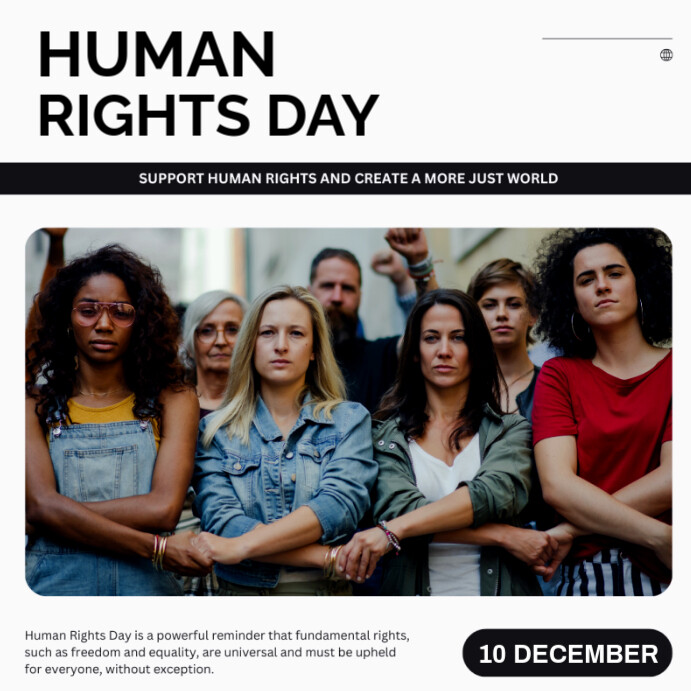 International human rights day flyer Templat | PosterMyWall