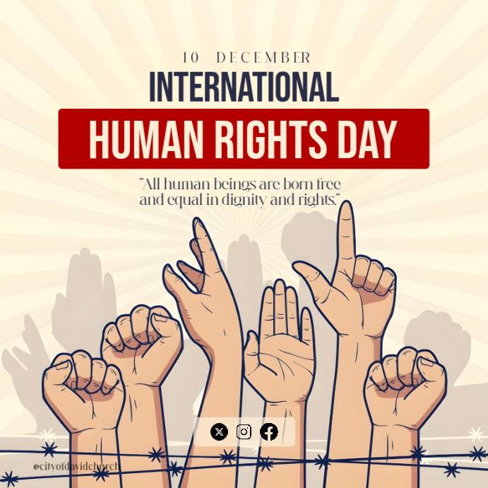 Modèle international human rights day templates | PosterMyWall