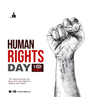 白色 Human Rights Day Square Template
