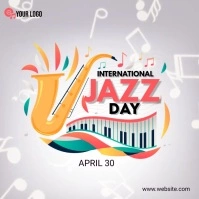 International Jazz Day Instagram Post template