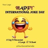 International Joke Day Pos Instagram template