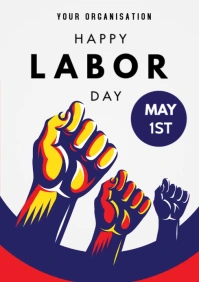 International Labor Day A3 template
