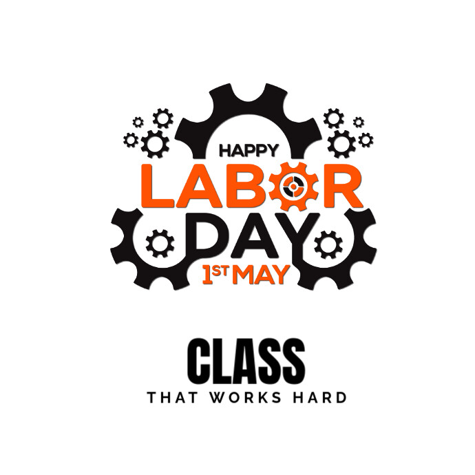 International labor day logo Logótipo template