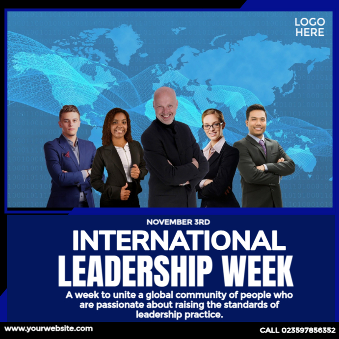 Leaders Week Design International Leadership Week Template | PosterMyWall
