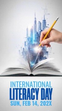 International Literacy Day Instagram Story template