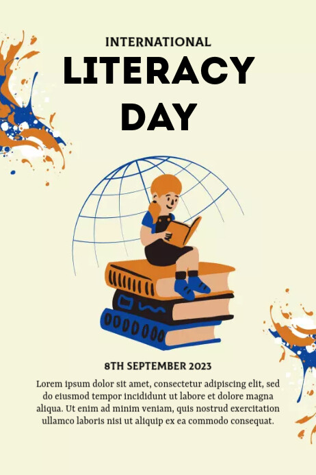 International Literacy Day Poster Template | PosterMyWall