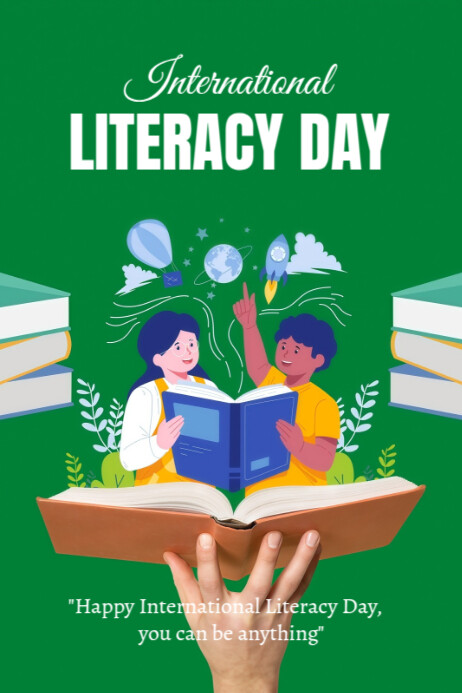 International Literacy Day Poster Template | PosterMyWall