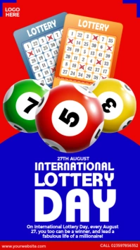 International Lottery Day Design Instagram Story template