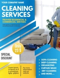 Cleaning services,spring cleaning Flyer (format US Letter) template