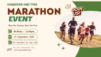 International marathon day Blog Header template