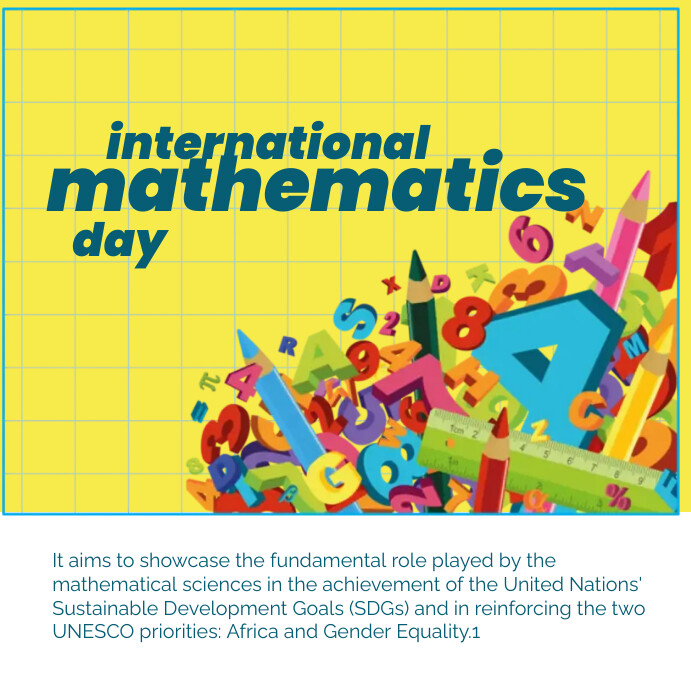 Ig Math Poster Plantilla de International Mathematics Day Instagram Post | PosterMyWall