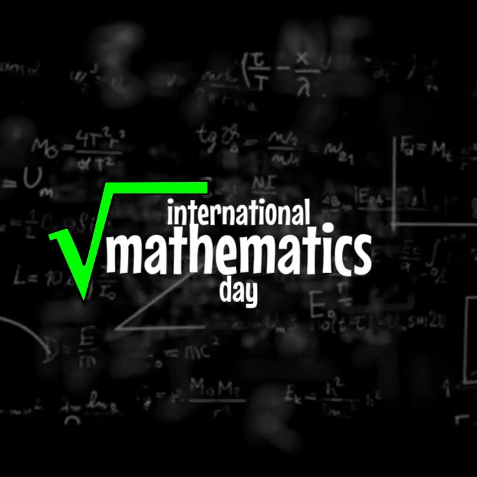 International Mathematics Day Instagram Video template