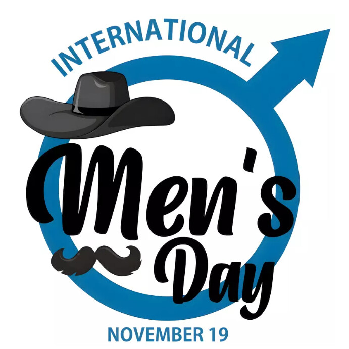 International men's day design template Quadrat (1:1)